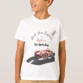 エンジンをスタート!何歳になっても誕生日おめでとう Tシャツ (正面)