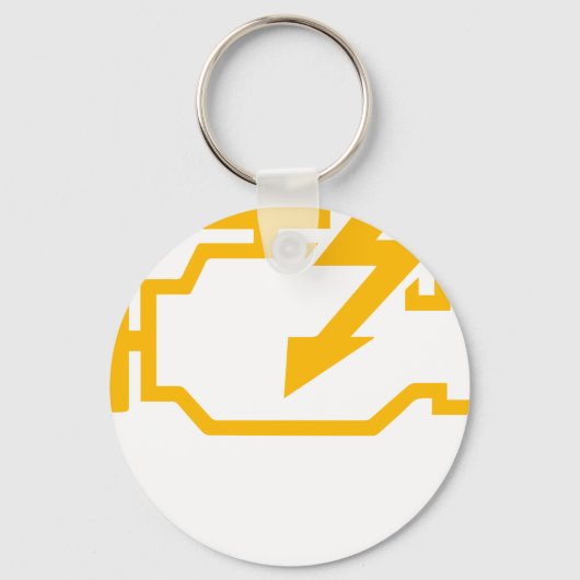 エンジンチェックランプおもしろ整備士 メカニック マカニック マチャニック キーホルダー (正面)