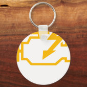 エンジンチェックランプおもしろ整備士 メカニック マカニック マチャニック キーホルダー (正面)