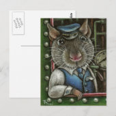 エンジンドライバをラットにします。 ポストカード (正面/裏面)