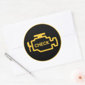 エンジンライトをチェック ラウンドシール (封筒)