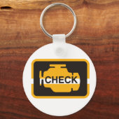 エンジンライトキーチェーンのチェック キーホルダー (正面)