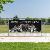 エンジン始動!自動車レース – 自動車業界 横断幕 (インサイチュ)