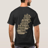 エンジン整備士シャツ自分の仕事が自分を定義しない Tシャツ (裏面)