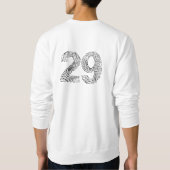 エンジン29の指紋T スウェットシャツ (裏面)