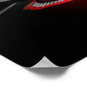 エンジン2 – 赤い魚眼ポスター – 28" x 20" ポスター (角)