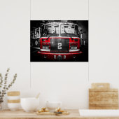 エンジン2 – 赤い魚眼ポスター – 28" x 20" ポスター (キッチン)