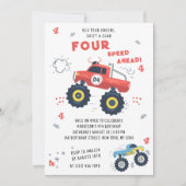 エンジン4thバースデーモンスタートラックを改訂 招待状 (正面)