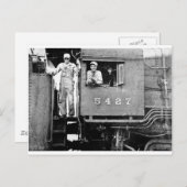 エンジン5427ヴィンテージ機関車エンジン ポストカード (正面/裏面)