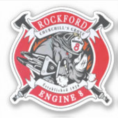 エンジン8ステッカー シール (正面)