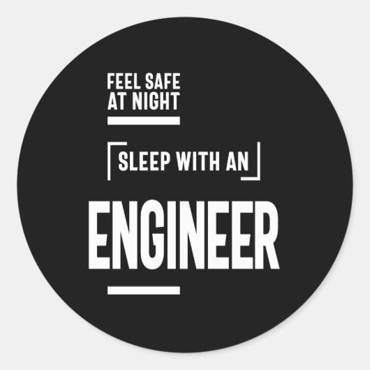 エンジ感じニアと一緒に夜の安全な睡眠 ラウンドシール (正面)