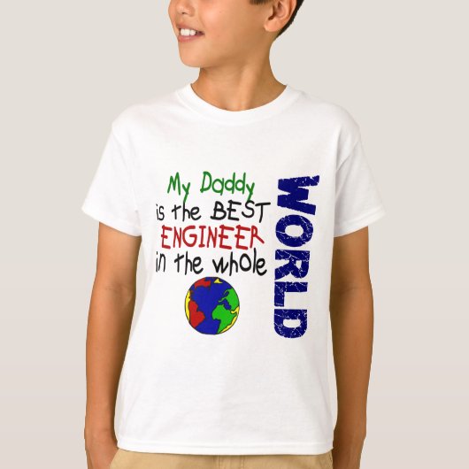 エンジ最高のニアインWorld 2 (Daddy) Tシャツ (正面)