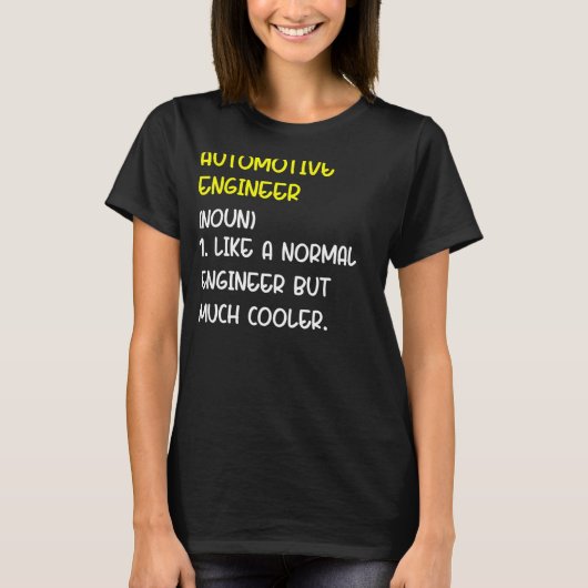エンジ車のニア定義 Tシャツ (正面)
