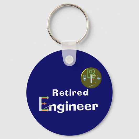 エンジ退職したニア。 キーホルダー (正面)