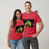エンゼルウィングベゴニアのボタニカル Tシャツ (ユニセックス)