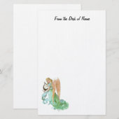 エンゼルス静止 便箋 (正面/裏面)