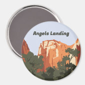 エンゼルズランディング Zion National Park マグネット (正面/裏面)