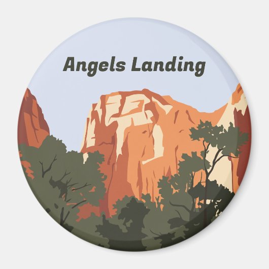 エンゼルズランディング Zion National Park マグネット (正面)