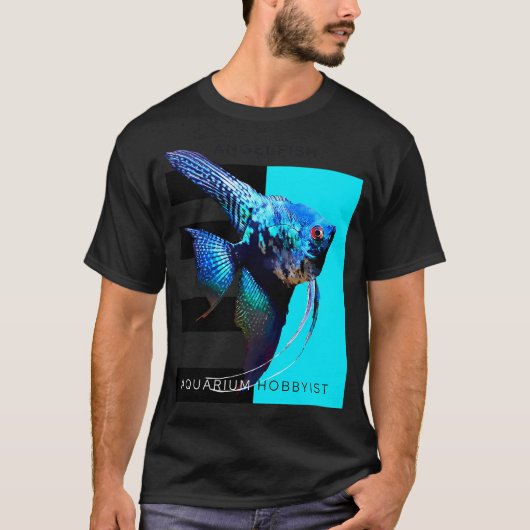 エンゼルフィッシュ アクアリウム 愛好家 Tシャツ (正面)