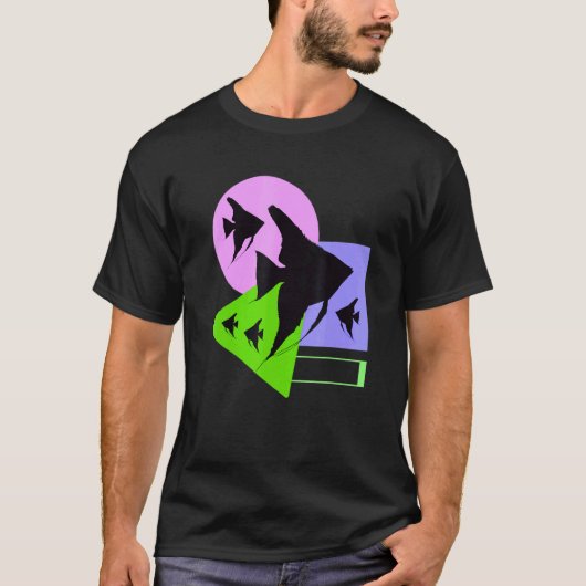 エンゼルフィッシュ 熱帯魚 水槽 魚 飼育者 O Tシャツ (正面)