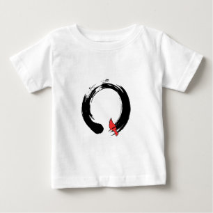 エンソサークルレッド(鳥)ショウジョウコウカンチョウ ベビーTシャツ