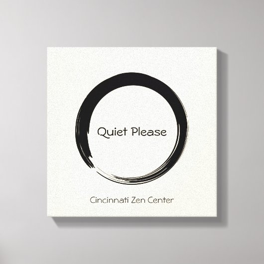 エンソサークル静かに キャンバスプリント (正面)