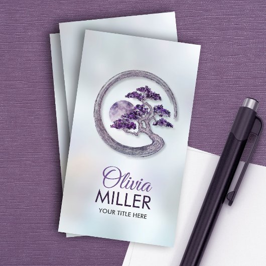 エンソゼンサークルアメジスト盆栽 名刺