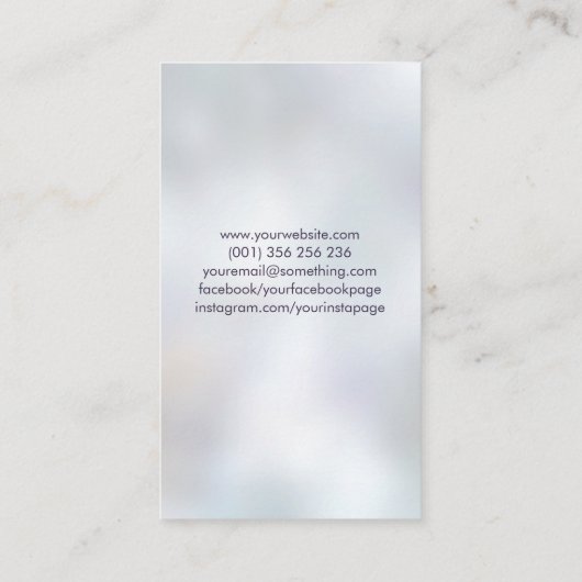 エンソゼンサークルアメジスト盆栽 名刺 (裏面)