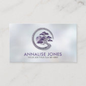 エンソゼンサークルアメジスト盆栽 名刺 (正面)