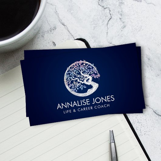 エンソゼンサークル桜ツリーパステルブロッサム 名刺