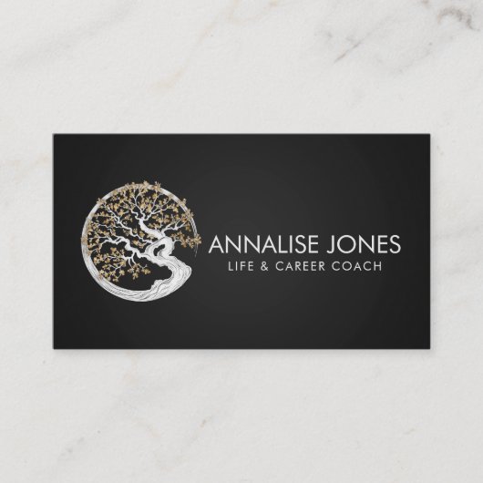 エンソゼンサークル桜ツリー – ゴールデンブロッサム 名刺 (正面)