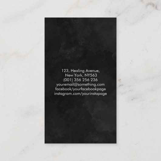 エンソゼンサークル桜ツリー – ゴールデンブロッサム 名刺 (裏面)