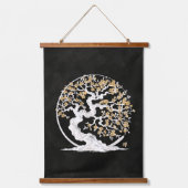 エンソゼンサークル桜ツリー 吊り下げ型タペストリー (正面)