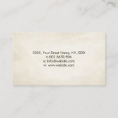 エンソゼンサークル桜ツリー – 金ゴールドさくらんぼブロッサム 名刺 (裏面)