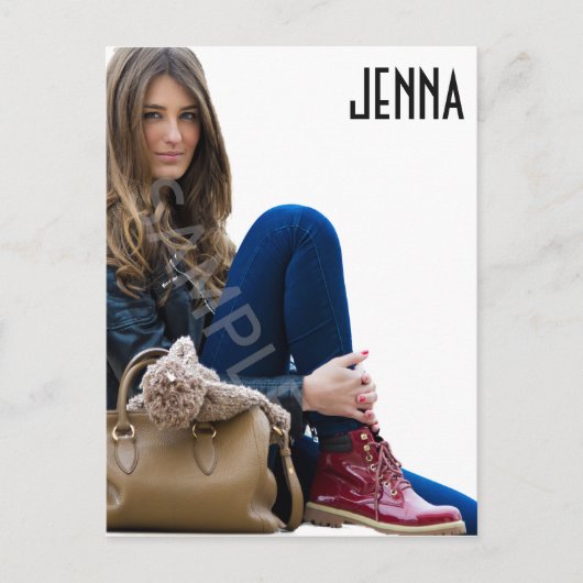 エンターテイナーヘッドショットカード ポストカード (正面)