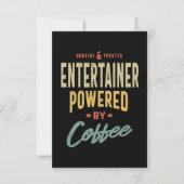 エンターテイナー役職名男性女性ギフト 出欠カード (正面)