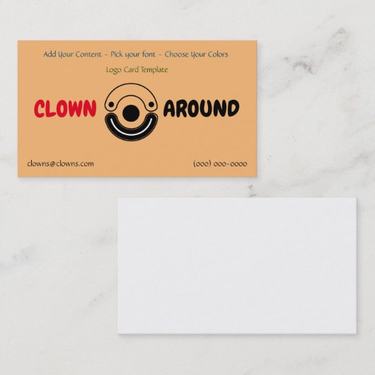 エンターテイナー・コメディー 名刺 (正面/裏面)