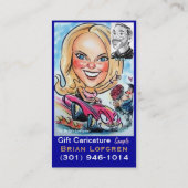 エンターテイメントの風刺漫画 名刺 (裏面)