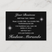 エンターテイメントアーティスト/エージェント/音声レッスン – SRF 名刺 (裏面)