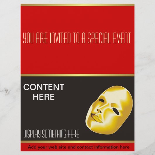 エンターテイメントフライヤーテンプレート チラシ (正面)