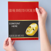 エンターテイメントフライヤーテンプレート チラシ (手)