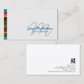 エンターテイメントプロフェッショナル硬化性モノグラム 名刺 (正面/裏面)