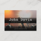 エンターテイメントマネージャーの名刺 名刺 (裏面)