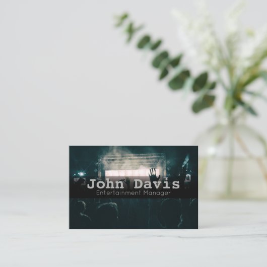 エンターテイメントマネージャーの名刺 名刺 (スタンド正面)