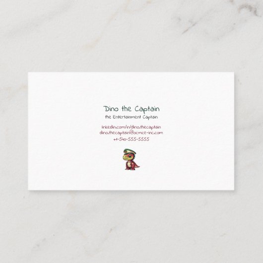 エンターテイメントロゴ付き名刺 名刺 (裏面)