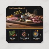 エンターテインメントレストラン名刺 スクエア名刺 (正面)