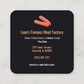 エンターテインメントレストラン名刺 スクエア名刺 (裏面)