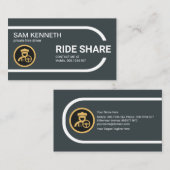 エンタープライズ円柱縁ど乗り共有 名刺 (正面/裏面)