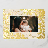 エンチャンティンクラシックグのエレガンスクリスマスホリダ 箔シーズンカード (正面)