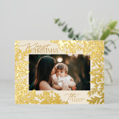 エンチャンティンクラシックグのエレガンスクリスマスホリダ 箔シーズンカード (立ち正面)